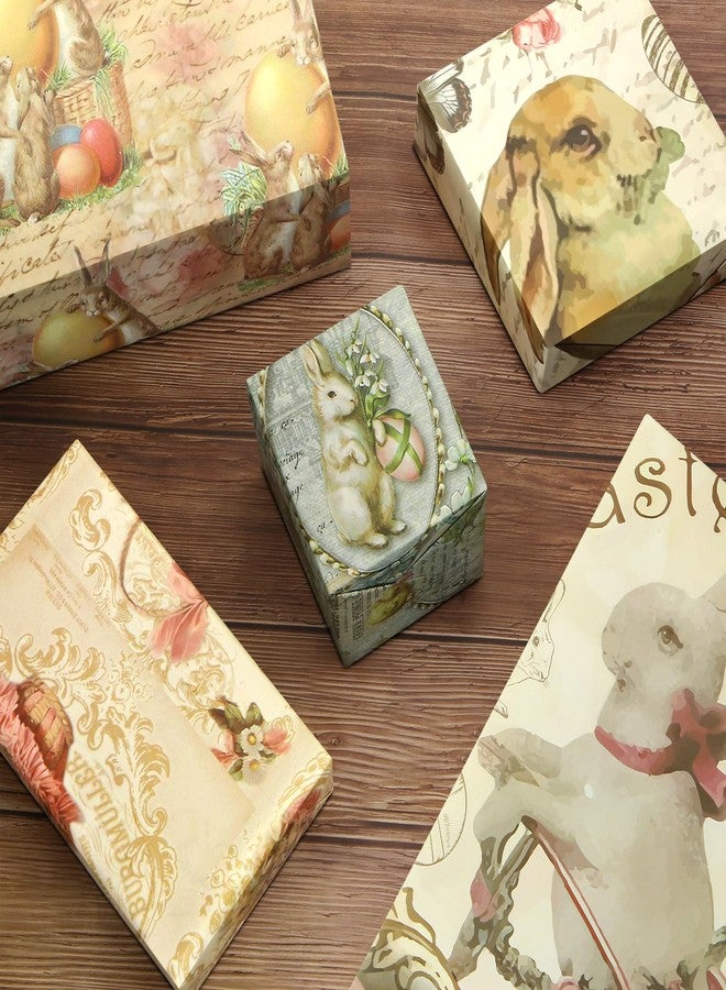 Geluode Easter Wrapping Paper, Vintage Easter Egg Rabbit Chick Gift Wrap Paper, Watercolor Bunny Gift Wrap 6 Sheets Folded Flat 28 x 20 Inch, for Kids Girls Boys Spring Easter Birthday Party - Image 5